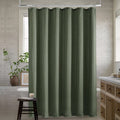 Olive Green 96 Inch Shower Curtain Extra Long Shower Curtains for Bathroom Boho Farmhouse Green High Quality Extra Tall Drapes 72x96 Inches Long with Hooks 8ft