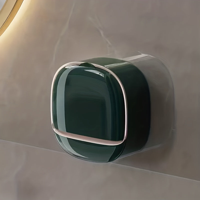 Luxury High-End Wall-Mounted Leak-Proof Soap Dish with Lid and Tray, Suitable for Shower or Kitchen, Keeps Soap Dry and Prevents Water Pooling, Elegant Countertop and Wall Decor, 11 Festive Designs, Not Only Beautiful but Practical! Perfect Gift Box