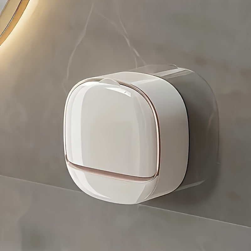 Luxury High-End Wall-Mounted Leak-Proof Soap Dish with Lid and Tray, Suitable for Shower or Kitchen, Keeps Soap Dry and Prevents Water Pooling, Elegant Countertop and Wall Decor, 11 Festive Designs, Not Only Beautiful but Practical! Perfect Gift Box