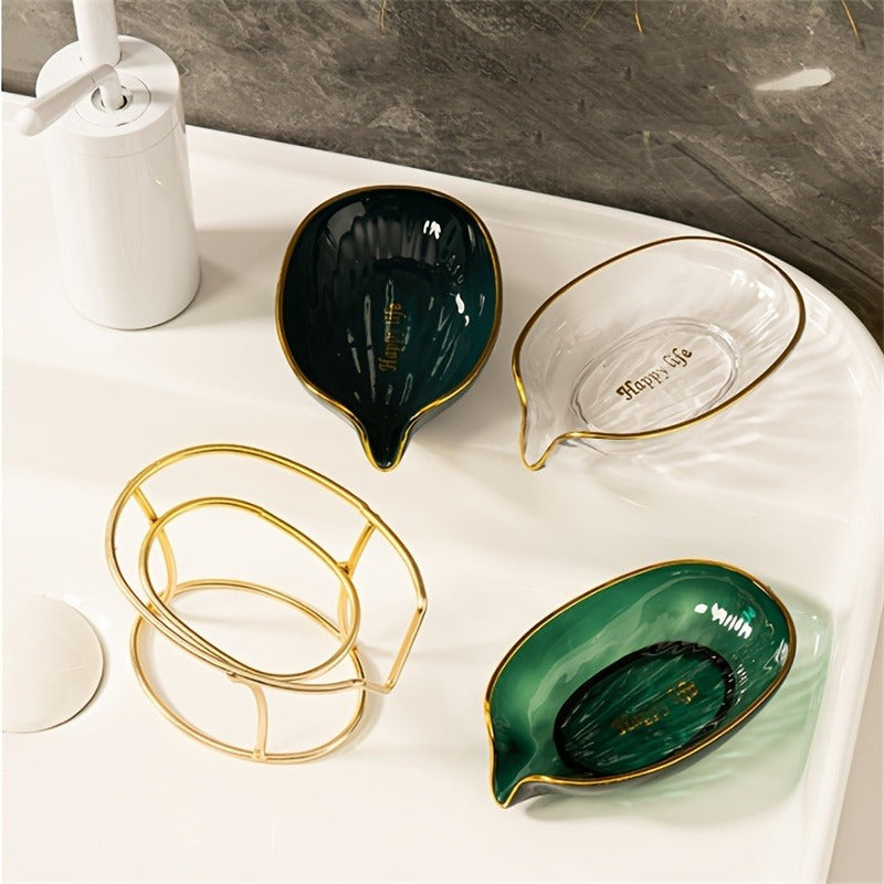 Stylish Drain Soap Saver: Space-Saving, No-Punch Installation, Water-Draining Design - Perfect for Bathroom & Kitchen, Keeps Soap Dry and Organized
