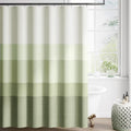 1pc a Premium Shower Curtain Featuring a Golden Butterfly Gradient on a Forest Green Striped Background, Designed with a Modern Minimalist Style And Comes with 12 Hooks