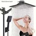 Combination Shower Head Featuring a 100-Inch High-Pressure Rain Shower Head, an 11-Inch Adjustable Extension Arm, And a Handheld Option with Three Settings. It Delivers a Strong Spray Even with Low Water Pressure And Includes a Long 59-Inch Hose