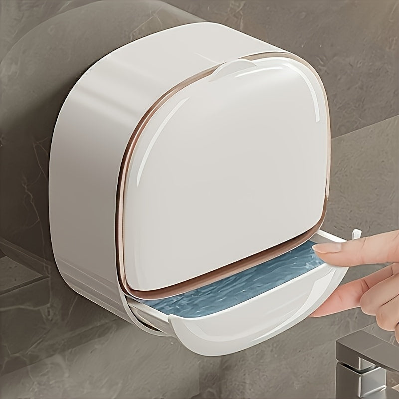 Luxury High-End Wall-Mounted Leak-Proof Soap Dish with Lid and Tray, Suitable for Shower or Kitchen, Keeps Soap Dry and Prevents Water Pooling, Elegant Countertop and Wall Decor, 11 Festive Designs, Not Only Beautiful but Practical! Perfect Gift Box