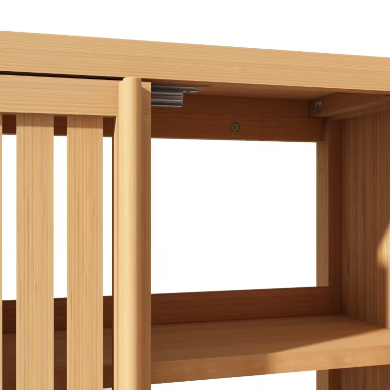 Bathroom Cabinet Wall Mounted Bamboo Toilet Storage Box, Easy to Assemble, Suitable for Bedroom, Living Room, Office and Entryway, Perfect for Storing Clothes, Toys, Books and Household Sundries, Sturdy, Scratch-resistant and Waterproof.
