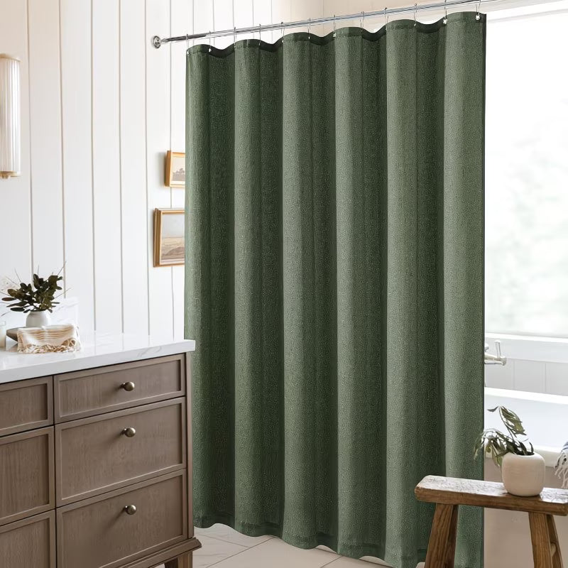 Olive Green 96 Inch Shower Curtain Extra Long Shower Curtains for Bathroom Boho Farmhouse Green High Quality Extra Tall Drapes 72x96 Inches Long with Hooks 8ft