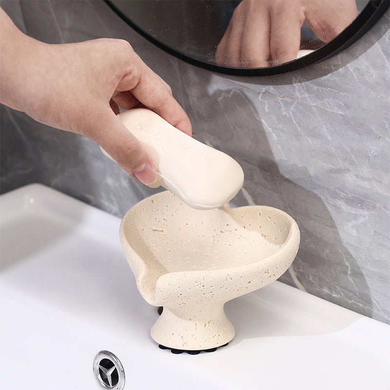 Unique Valentine's Gift Heart Soap Dish, Resin, Holiday Gifting, Bathroom Decor - Heart-Shaped Solid Resin Soap Dish, Unique Design, Trendy & Elegant