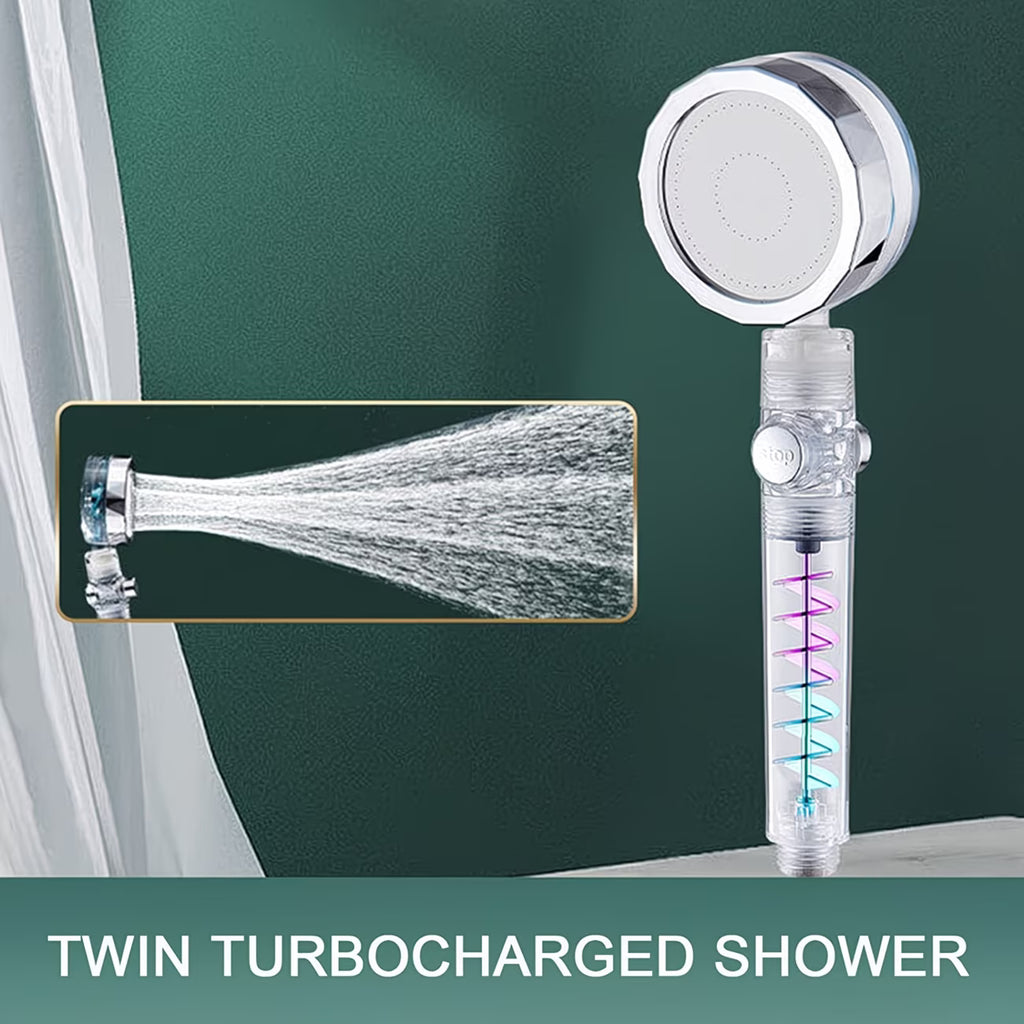 Multi-Functional High-Pressure Shower Head | 6 Modes, One-Click Switch & Water-Saving, Powerful Rain Shower, Large-Sized with Handheld Shower Head, Quick Detachable/Rotating Lock/Cat Feet
