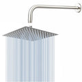 Rain Shower Head with 5'' Shower Arm Stainl Steel High Prure Rainf Shower Head Comfortable Shower Experience Even at Low Water Flow Square Brushed Nickel