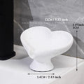 Unique Valentine's Gift Heart Soap Dish, Resin, Holiday Gifting, Bathroom Decor - Heart-Shaped Solid Resin Soap Dish, Unique Design, Trendy & Elegant