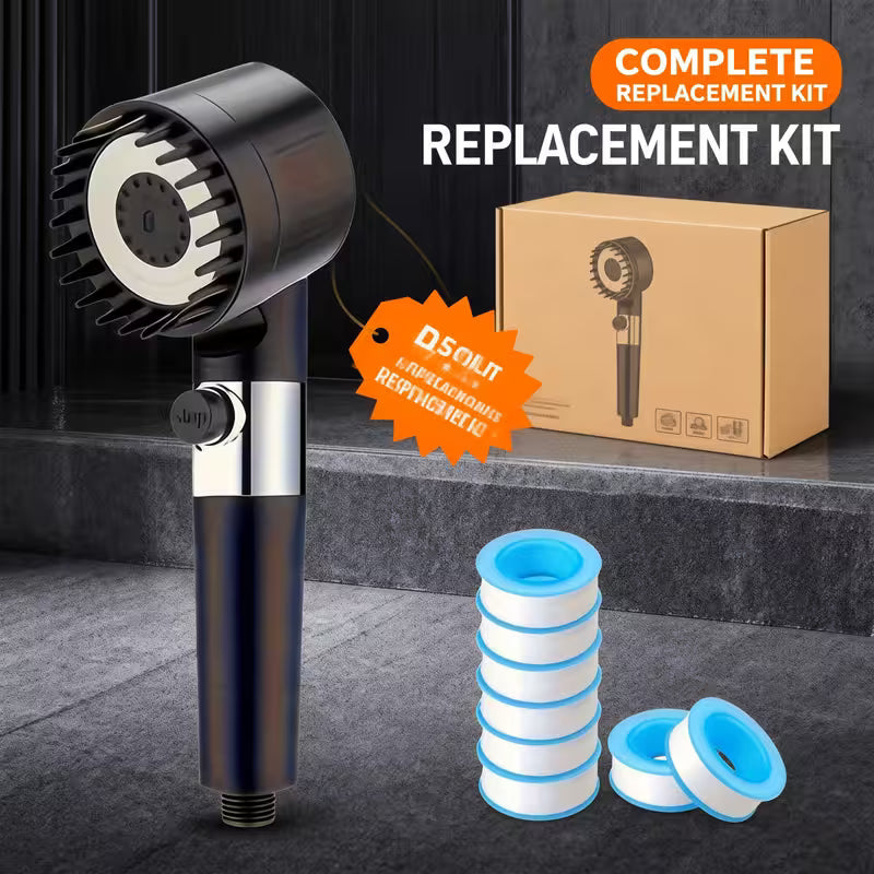The New Value Set of Six Shower Heads from Sunset Town Has Been Upgraded to Enhance Your Bathing Experience with Massage And Pressure Boost, Making It a Perfect Gift for Family Or Loved Ones