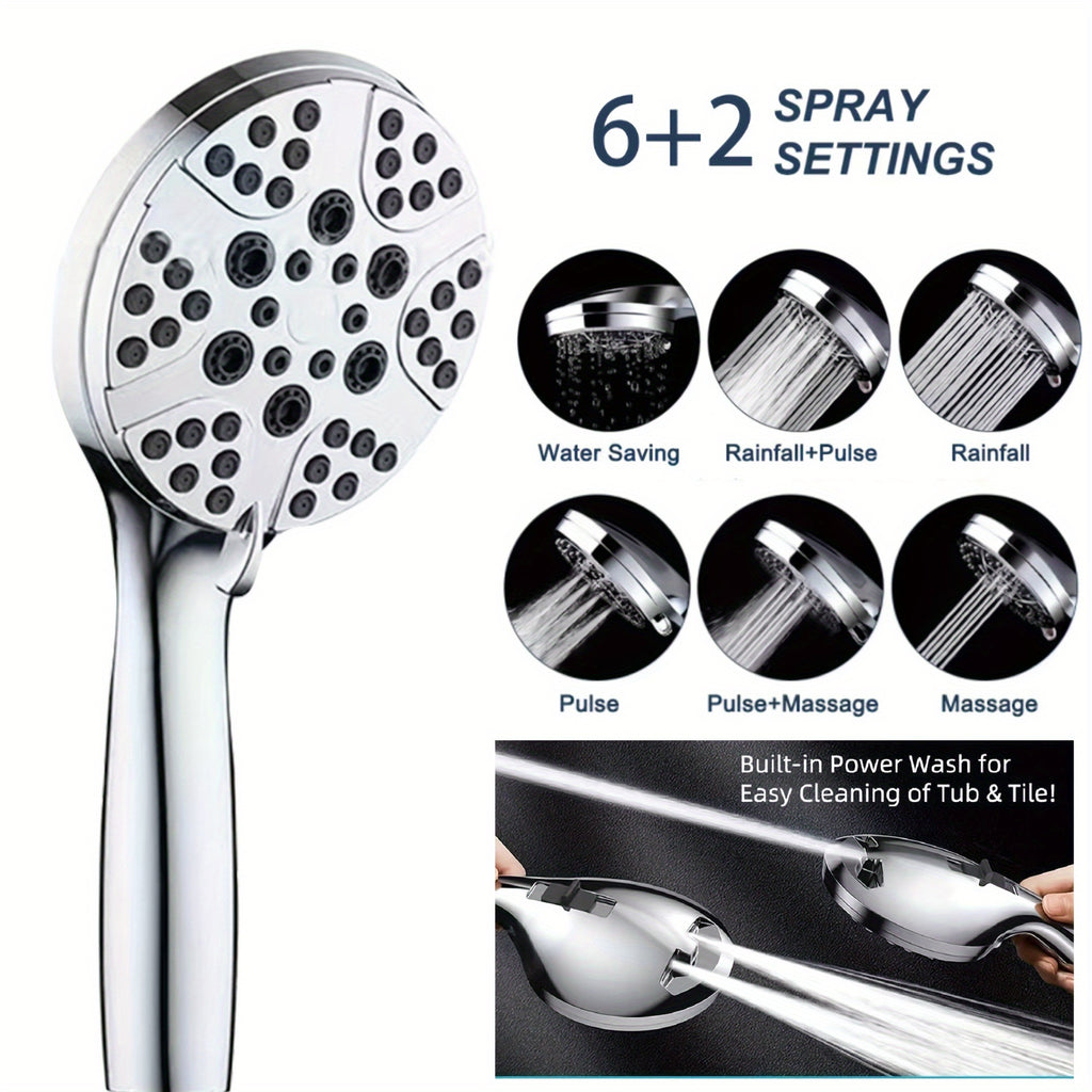Luxury Dual Shower Head Set with Rainfall and Handheld Spray