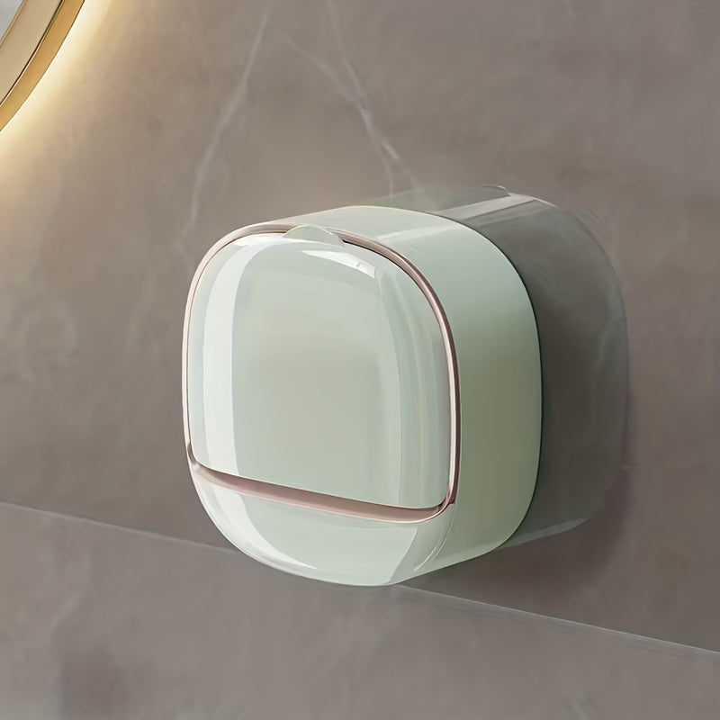 Luxury High-End Wall-Mounted Leak-Proof Soap Dish with Lid and Tray, Suitable for Shower or Kitchen, Keeps Soap Dry and Prevents Water Pooling, Elegant Countertop and Wall Decor, 11 Festive Designs, Not Only Beautiful but Practical! Perfect Gift Box